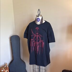 Marvel Black and Red Short Sleeve Tee